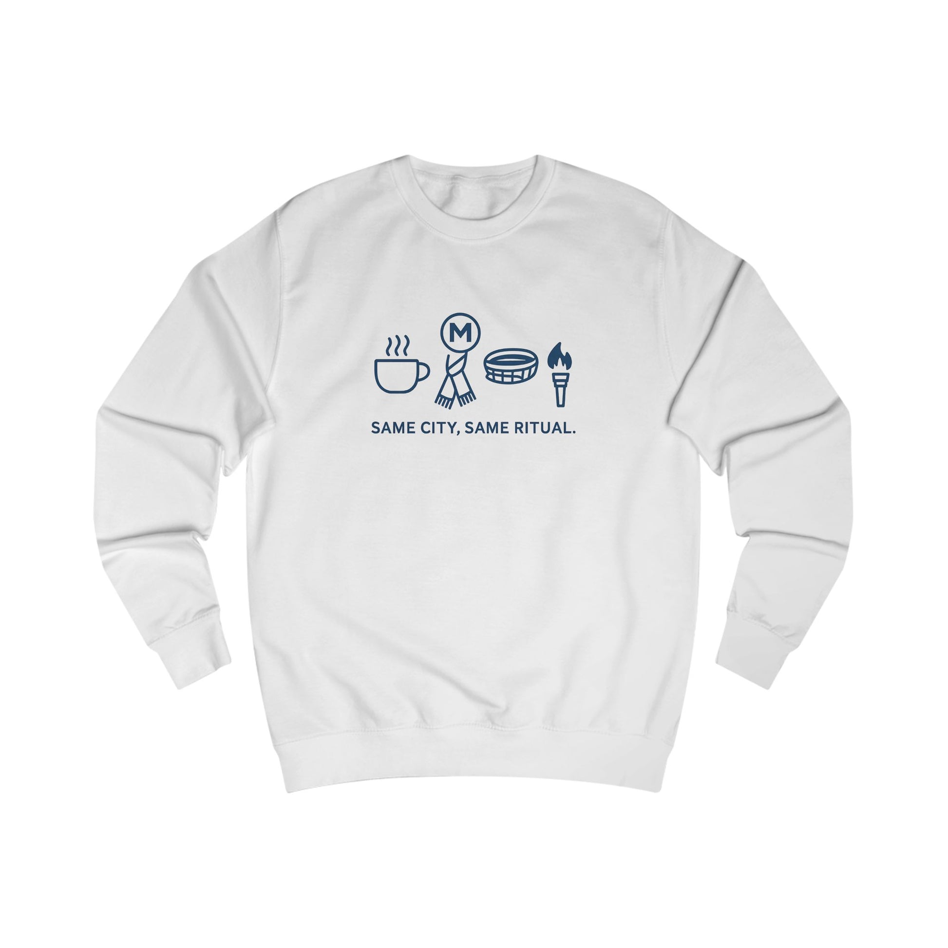 "Same City, Same Ritual" Unisex Sweatshirt