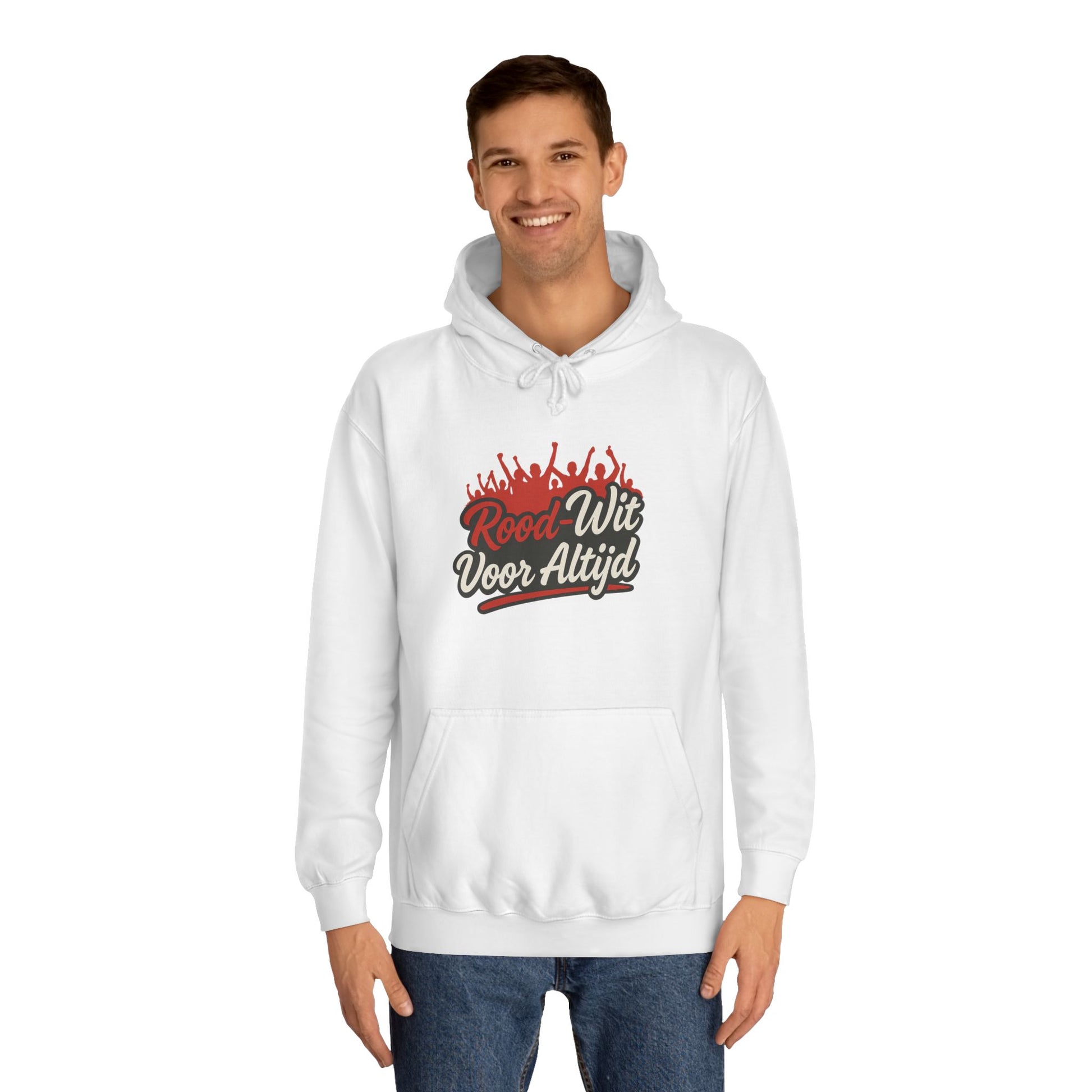 "Rood-Wit Voor Altijd” Unisex Hoodie